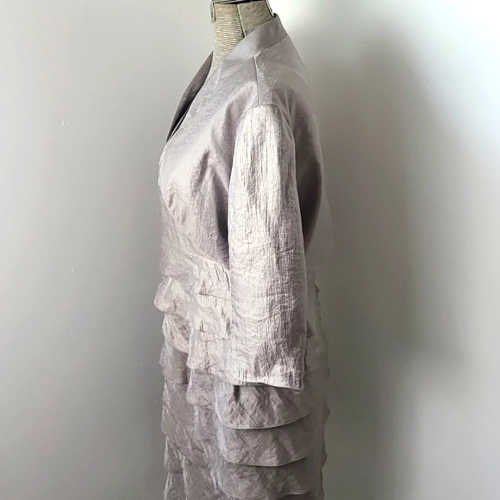 Adrianna Papell Occasions Mother of the Bride Dress and Bolero - Picture 4 of 11